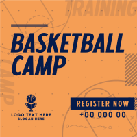 Basketball Sports Camp Instagram Post Design