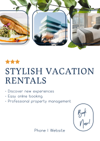 Vacation Rental Description Poster