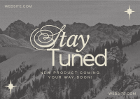 Minimalist Stay Tuned Postcard