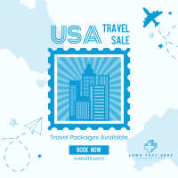 USA Travel Destination Instagram Post Design