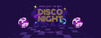 80s Disco Party Facebook Cover Design