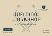 Welding Tools Workshop Postcard Image Preview