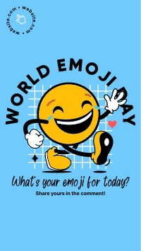 A Happy Emoji Instagram Story
