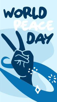 Peace Day Doodles Facebook Story
