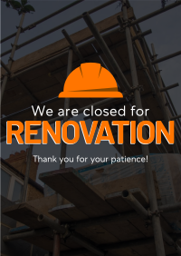 Closed for Renovation Flyer