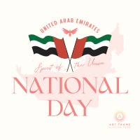 Simple UAE Day Instagram Post Image Preview