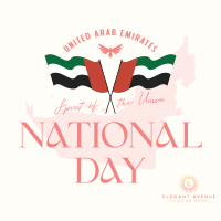 Simple UAE Day Instagram Post Image Preview