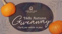 Hello Autumn Giveaway Animation