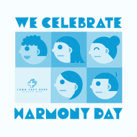 Tiled Harmony Day Instagram Post Design