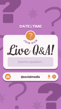 Stylish Live Q&A TikTok Video