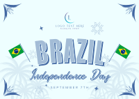 Festive Brazil Independence Postcard