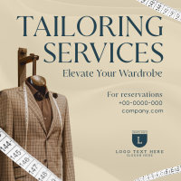 Tailoring Services Elegant Instagram Post Design