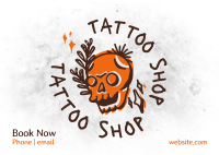 Tattoo Studio Postcard example 3