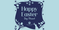 Blessed Easter Greeting Facebook Ad