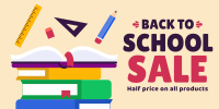 Back To School Discount Twitter Post