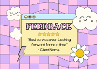 Cute Y2K Feedback Postcard Image Preview