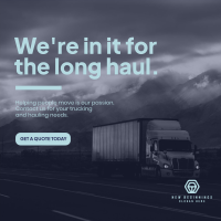 Hauling And Trucking Instagram Post Image Preview