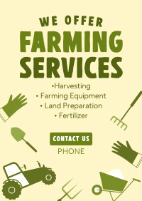 Trusted Farming Service Partner Poster