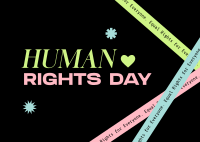 Unite Human Rights Postcard Design