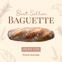 Best Selling Baguette Linkedin Post Design