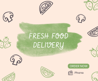 Fresh Vegan Food Delivery Facebook Post