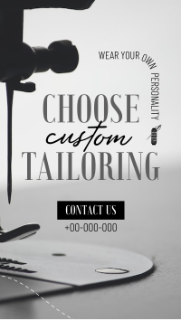 Choose Custom Tailoring Instagram Reel