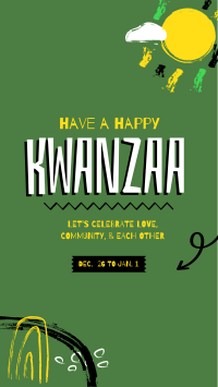 A Happy Kwanzaa Instagram Story