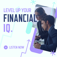 Business Financial Podcast Linkedin Post Design