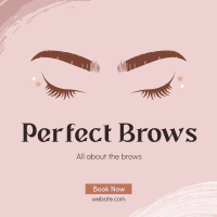 Perfect Beauty Brows Instagram Post Design