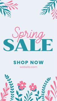 Floral Spring Sale Facebook Story