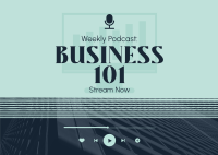 Business Talk Podcast Postcard