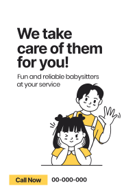 Babysitting Children Poster