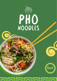 Pho Food Bowl Flyer