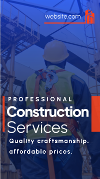 Professional Construction Services Instagram Story