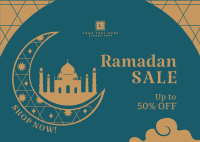 Ramadan Moon Discount Postcard