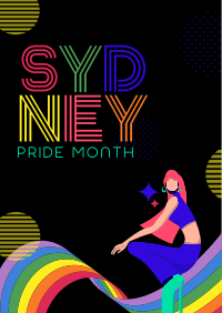 Sydney Pride Month Greeting Poster