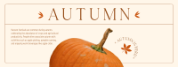 Autumn Pumpkin Facebook Cover