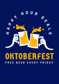 Oktoberfest Happy Hour Deals Poster