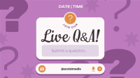 Stylish Live Q&A Animation