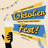 Oktoberfest Beer Promo Linkedin Post