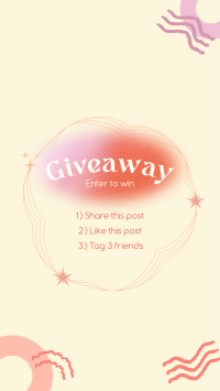 Abstract Giveaway Rules Facebook Story