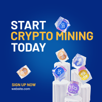 Start Crypto Today Linkedin Post Design