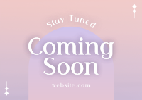 Minimalist Elegant Coming Soon Postcard