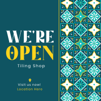 Tiling Shop Opening Instagram Post