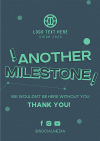 Minimalist Company Milestone Poster