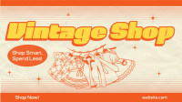 Vintage Clothing Shop Facebook Event Cover Design