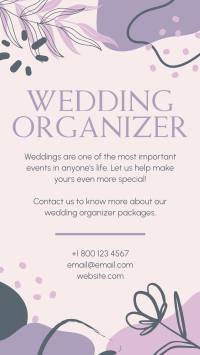 Abstract Wedding Organizer Facebook Story