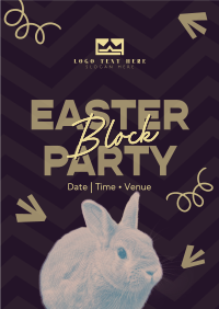 Easter Community Party Poster