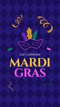 Mardi Gras Celebration Facebook Story