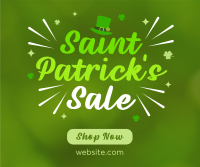 Quirky St. Patrick's Sale Facebook Post